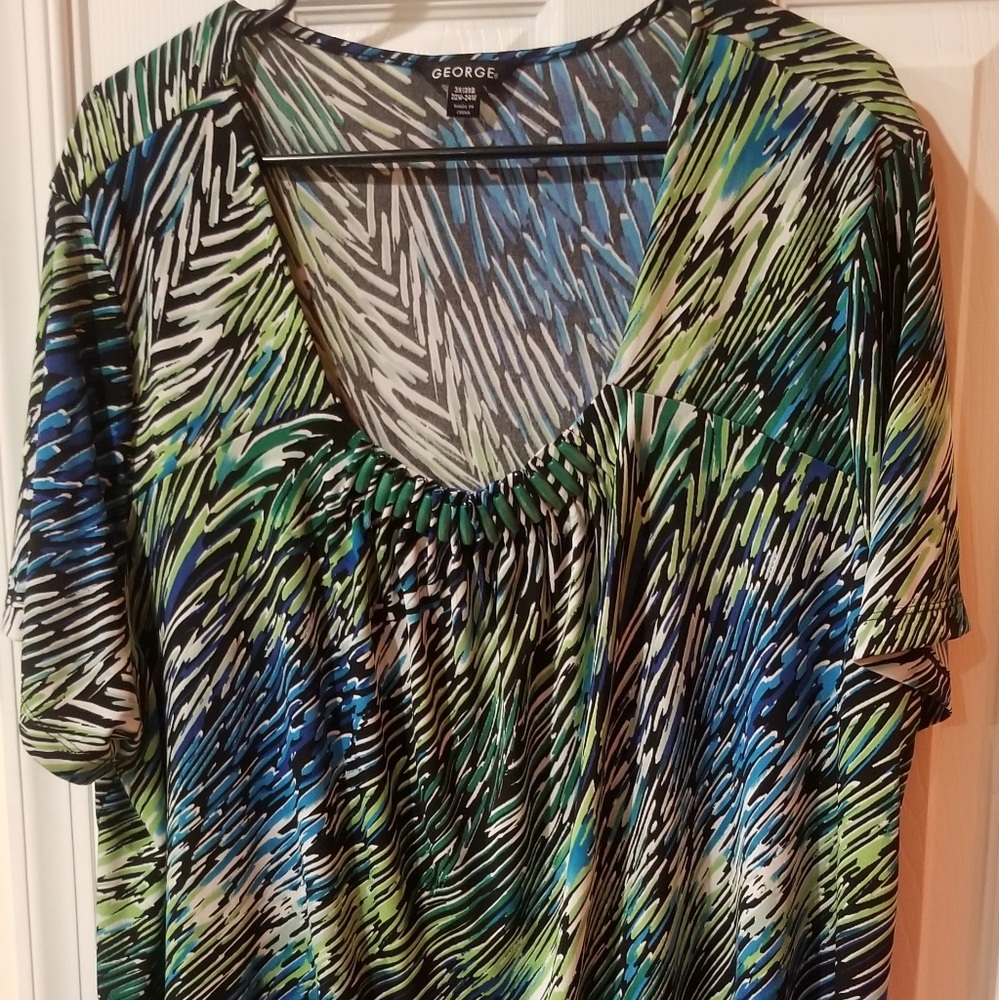 Short sleeve dress blouse